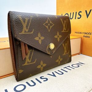 3698【ほぼ極美品/RFID確認済】LOUIS VUITTON ルイヴィトン モノグラム ポルトフォイユヴィクトリーヌ 三つ折り財布 ウォレット