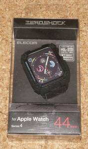 ★新品★ELECOM Apple Watch series 4/5/6/SE 44mm ZEROSHOCK ゼロショックケース ブラック 外箱傷み