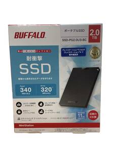 θ【新品未開封】BUFFALO/バッファロー ポータブルSSD 2.0TB SSD-PG2.0U3-BC 耐衝撃 完品 S98157856443