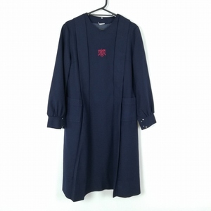 1円 ワンピース 上着 冬物 女子 学生服 兵庫松蔭中学高校 紺 制服 中古 ランクC EY3636