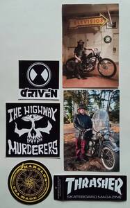 driven ステッカーセット　santa cruz jasonjessee thrarher パンナックル　highway murderers harold