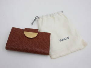 美品　BALLY　バリー　キーケース　DEPOS　6連　レザー　ブラウン　保存袋付