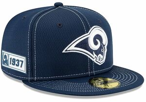 【7.1/4】限定 100周年記念モデル NEWERA ニューエラ LA ラムズ RAMS ロサンゼルス 59Fifty キャップ 帽子 NFL アメフト USA正規品 Current