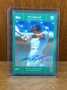 nomar garciaparra 2022 topps baseball 75 years of rookie of the year auto MLB 直筆サインカード 50シリ