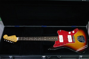 フェンダージャパン ジャズマスター フジゲン製 V001xxx シリアル サンバースト JM66-80 3TS ハードケース 中古品 Fender JAZZ japan