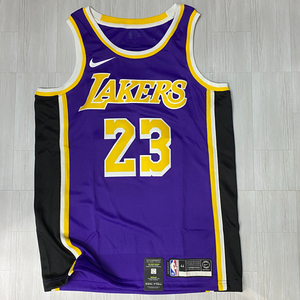 USA正規品 【L】 NIKE ナイキ NBA ロサンゼルス レイカーズ LA LAKERS レブロンジェームズ 背番号23 オーセンティック バスケシャツ 紫