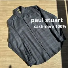 古着 "Paul Stuart" カシミヤ 100% チェック シャツ