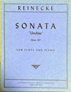 ライネッケ フルート・ソナタ「ウンディーネ」Op.167 (フルート+ピアノ)輸入楽譜 Reinecke Sonata 