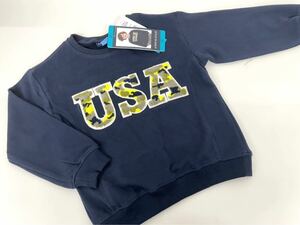 新品■ANDY&EVAN 男の子 キッズ USA トレーナー 5 / 5歳 110 ネイビー