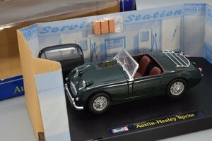 美品 Revell レベル 1/18 Austin Healey Sprite オースチン ヒーレー スプライト 08802 元箱付 GREEN METAL メタル 模型 車 Hb-472M