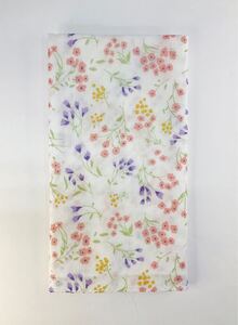 新品未使用品 ガーゼ手ぬぐい 【花畑 ピンク】ハンカチ代わり 汗取り ひざ掛け ハンドメイド 赤ちゃん誕生祝い ダブルガーゼ 日本製