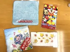 （新品）子供　タオルハンカチ　ハンドタオル　4枚　セット