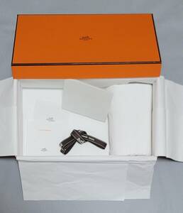 美品★ポシェットケリー★エルメス 空箱 28×17×10 HERMES 031 ボックス ケース 空き箱 バッグ 鞄 リボン 化粧箱 正規品 