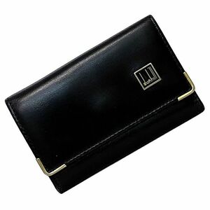 ダンヒル ６連 キーケース ブラック ゴールド オックスフォード 鍵ホルダー レザー GP 中古 dunhill 黒