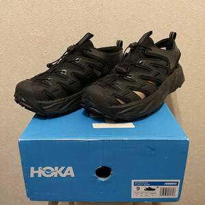 新品HOKA ONEONE-M HOPARAブラック黒US9:27cmデッドストックMADE IN VIETNAMベトナム製スニーカー/シューズ/サンダル