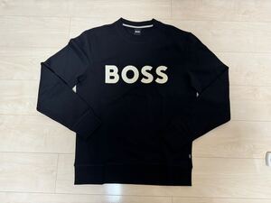 新品！ヒューゴ ボスHUGO BOSSロゴ スウェット黒S★大谷翔平