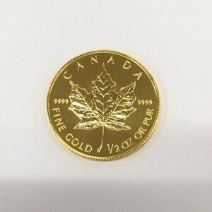 K24IG　カナダ　メイプルリーフ金貨　1/2oz　1998　総重量15.5g【CEAY9011】