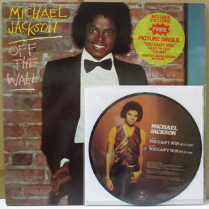 MICHAEL JACKSON-Off The Wall (UK オリジナル LP+ピクチャー 7/円形ステッカー付光