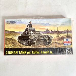 未組立 ESCI エッシー 1/72 Ⅰ号戦車B型 GERMAN TANK Pz.kpfw.Ⅰ Ausf.B プラモデル 8024