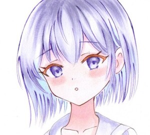 オリジナル手描きイラスト　女の子　お着替え中　　スケッチブック　Ｂ6よりやや小さめ(125㎜x165㎜)　△