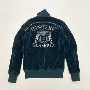 ● HYSTERIC GLAMOUR ヒステリックグラマー ブルゾン ジャケット アウター 中綿 刺繍 コットン グリーン サイズL レディース 0.86kg