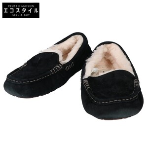 UGG アグ 3312 Ansley アンスレー モカシン スリッポン シューズ US6 ブラック レディース