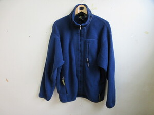 【vintage】 patagonia　パタゴニア　フリースジャンパー　ネイビー　Lサイズ