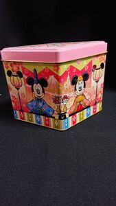 Tokyo DisneyResort 東京ディズニーリゾート ミッキー ミニー キャラクター ひなまつり 公式 空き缶 空缶 缶 レトロ アンティーク 美品 ③