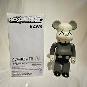 中古品 ベアブリック BE@RBRICK KAWS GREY 400%