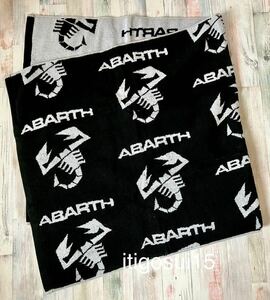 ★【未使用】アバルト ABARTH★バスタオル 今治タオル 日本製 スコーピオン 黒 ブラック 非売品 ノベルティ