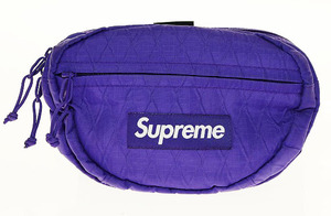 シュプリーム SUPREME 18AW WAIST BAG PURPLE ウエストバッグ ナイロン パープル【ブランド古着ベクトル】☆AA★▲240922 メンズ