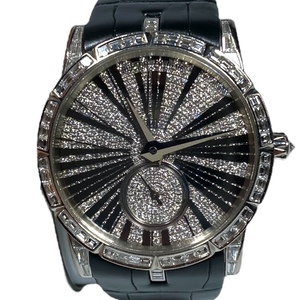 【希少】ROGER DUBUIS ロジェ デュブイ エクスカリバー 37 腕時計 時計 自動巻 世界88本限定 750 WG ベゼル ダイヤモンド バゲットダイヤ
