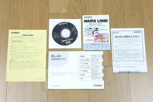 1円出品　CASIO（カシオ）KL-G1　NAME LAND Biz　CD未開封