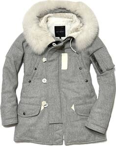 LEON掲載 定価22.5万 1piu1uguale3 ITALY EMMECI MELTON COLD WEATHER N-3B JKT Ⅴ グレー コート ジャケット 　akm　wjk ジュンハシモト