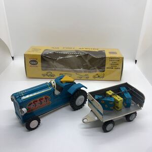 エアポート サービス 日本製 TRADE MARK JAPAN ブリキ lucky series 飛行場 牽引車 現状品 1円〜