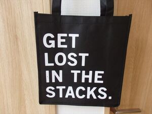 新品未使用★ストランドブックストア(Strand Book Store）(ニューヨーク）エコバッグ不織布（トートバッグ）(GET LOST IN THE STACKS)NY10