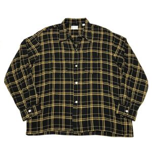 60s PENNEYS TOWN CRAFT レーヨンシャツ ヴィンテージ 黒 黄 XL / オンブレ 40s 50s bigyank ペンドルトン sears bicmac USA製 