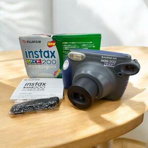 ◯k 通電品 FUJIFILM 富士フィルム インスタントカメラ instax 200 チェキ ワイド インスタックス