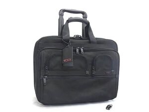 1円 ■美品■ TUMI トゥミ 26127DH ナイロンキャンバス 2輪 キャリーバッグ スーツケース トラベルバッグ 旅行かばん ブラック系 FL0129