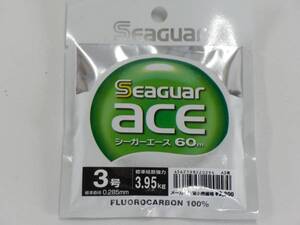 新品★44％引き★送料無料◆クレハ シーガーエース3号 60ｍ◆定価（￥2420税込）◆60メートル　ハリス■リーダー　フロロカーボンライン