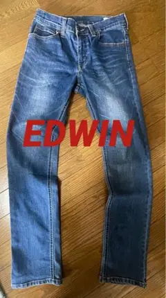 ✨【EDWIN】エドウィン✨ストレート デニム 中濃ブルー 美ライン 足長