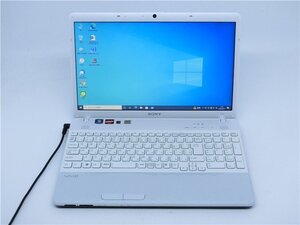 カメラ内蔵/15型/ノートPC/Win10/新品SSD256/4GB/AMD　E-350/SONY　VPCEL16FJ　MS office2021ProPlus搭載　新品無線マウス　