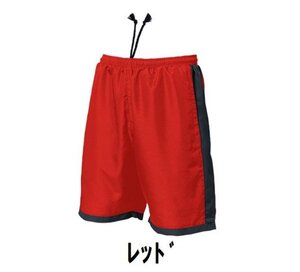 新品 バトミントン ハーフ パンツ 赤 レッド Sサイズ 子供 大人 男性 女性 wundou ウンドウ 3680 送料無料