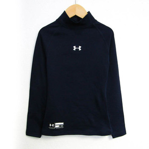 アンダーアーマー 長袖Ｔシャツ コールドギア コンプレッションインナー キッズ 男の子用 YMDサイズ ネイビー UNDER ARMOUR