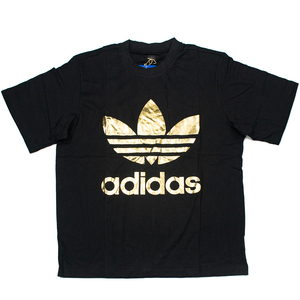 海外限定 正規 未使用 ADIDAS ORIGINALS 【堂本剛 着用】ゴールド フォイル トレフォイル Tシャツ アディダス GOLD FOIL TREFOIL SS TEE