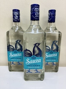 ★未開栓★ テキーラ サウザ SAUZA シルバー 750mL 3点 直接お渡し歓迎 AMK578478大