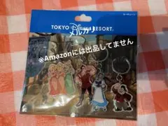 東京ディズニーランド 美女と野獣 キーホルダー ガストン ベル ルフゥ 3人娘