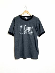 00s カウント伯爵 コピーライト 両面プリント Tシャツ L ビッグ リンガー カウントボンカウント セサミストリート