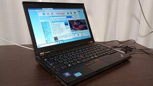 管1105-26　Lenovo　2306-3E0 X230 I5-3320M メモリー4GB　HDD320GB　バッテリー残約１０分　ジャンク