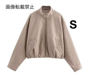 vintage ヴィンテージ レトロ ジャンパー ブルゾン アウター Sサイズ レディース★ZARA 好きな方に★2024 A/W 冬新作 新品未使用★